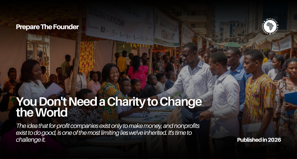 You Don't Need a Charity to Change the World